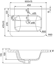 Iddis Мебель для ванной Brick 60 белая – фотография-17